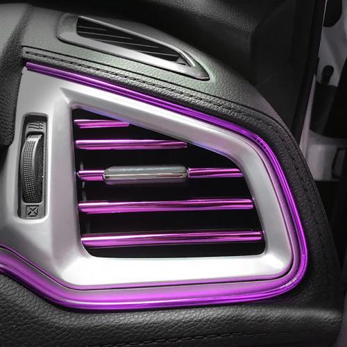 10Pcs/set - 20cm Universal  Car Air Conditioner Outlet Decorative U Shape Molding Trim Strips Décor Car Styling Accessories